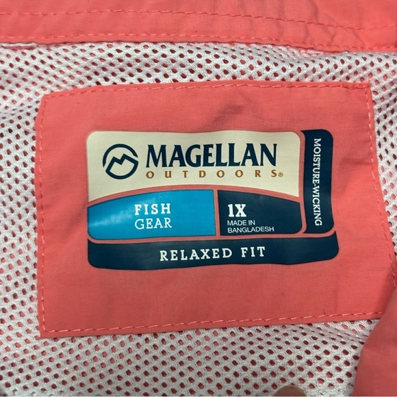 Magellan Outdoors Women’s Coral Button Down Shirt - Picture 7 of 12